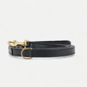 Leder Hundeleine Schwarz